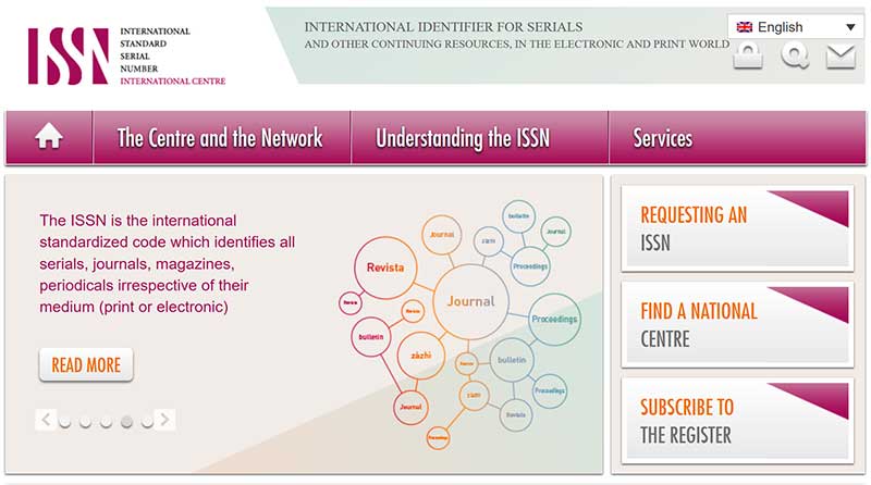 ISSN Publication of scientific works